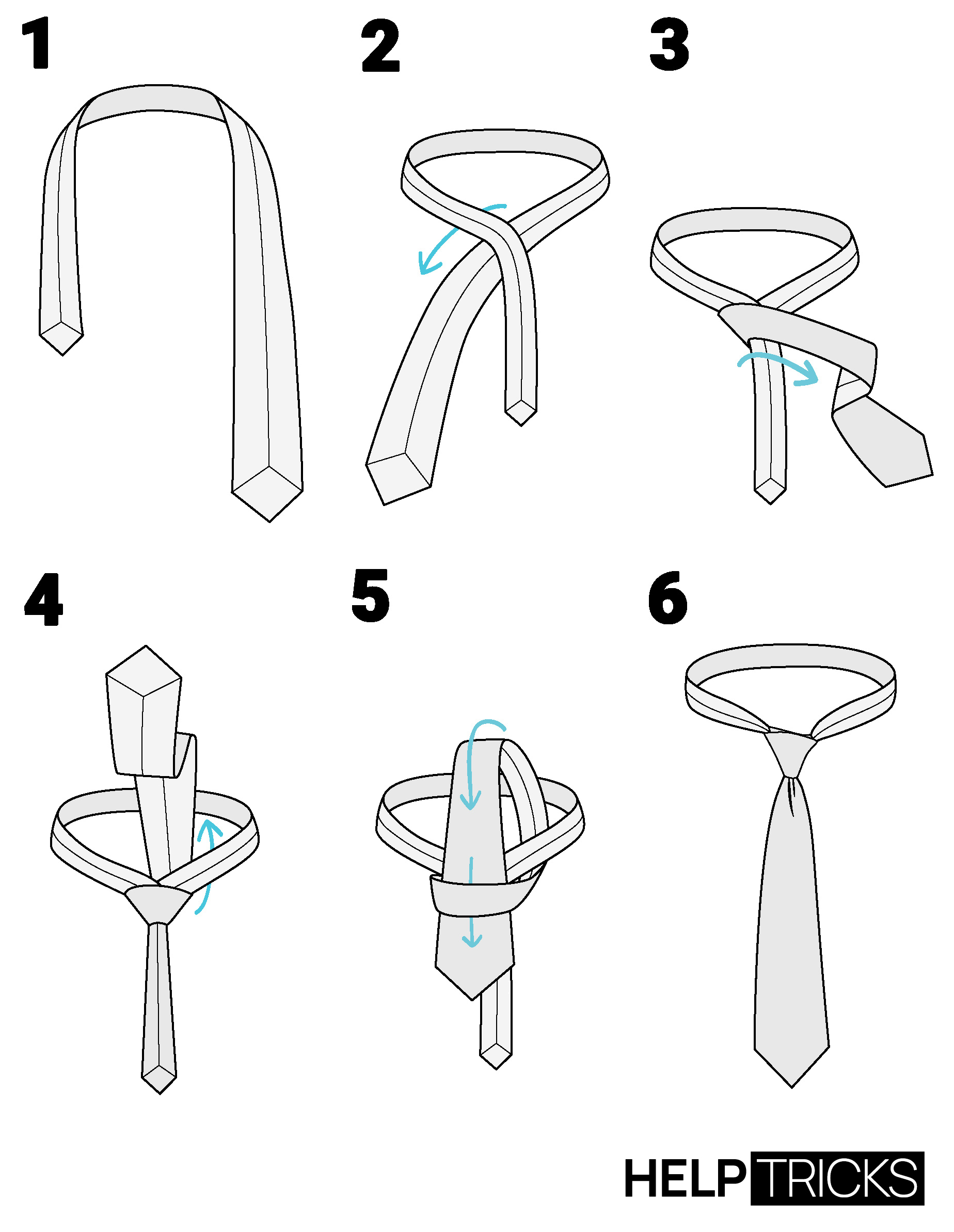 How to tie a Tie - The Simple Knot (Oriental Knot)